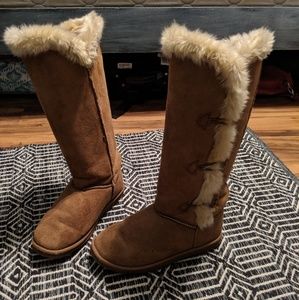 JustFab fur boots